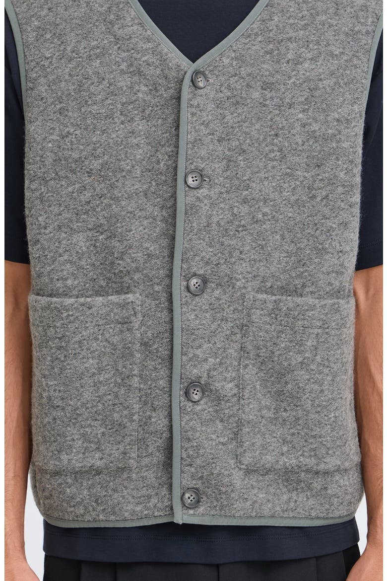 Wool Blend Vest, Alternate, color, MONUMENT MELANGE