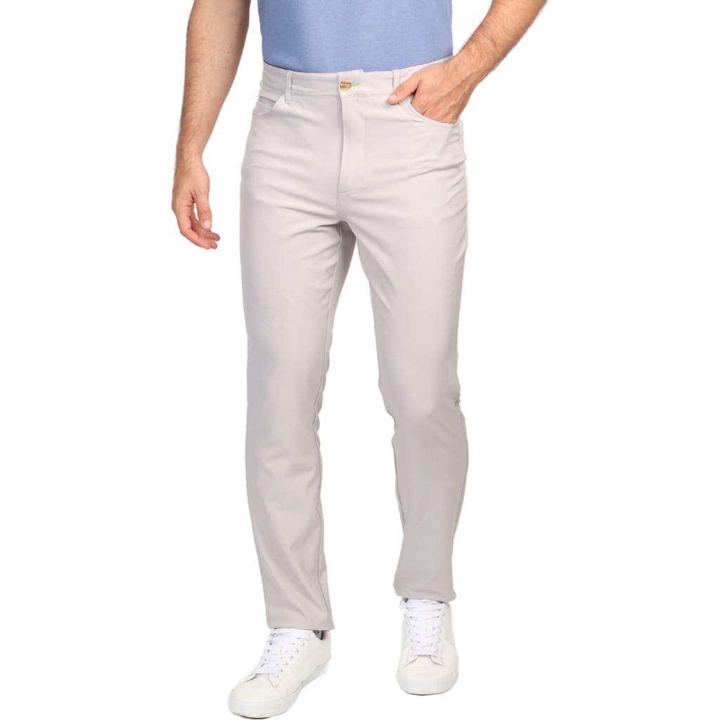 Tailorbyrd Five-pocket Performance Pants In Stone