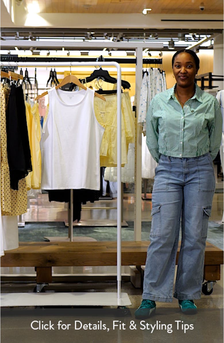 Slim Stretch Cotton Tank, sales video thumbnail