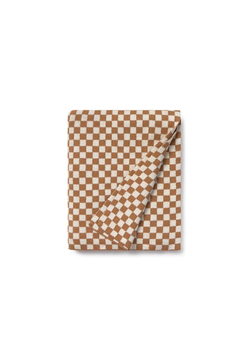 Knitted Blanket Tiles, Main, color, Natural/Toffee