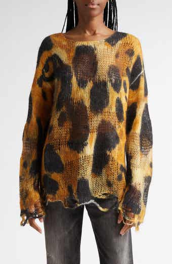 R13 Distressed Oversize Leopard Print Cardigan | Nordstrom R13 Distressed Oversize Leopard Print Cardigan | Nordstrom