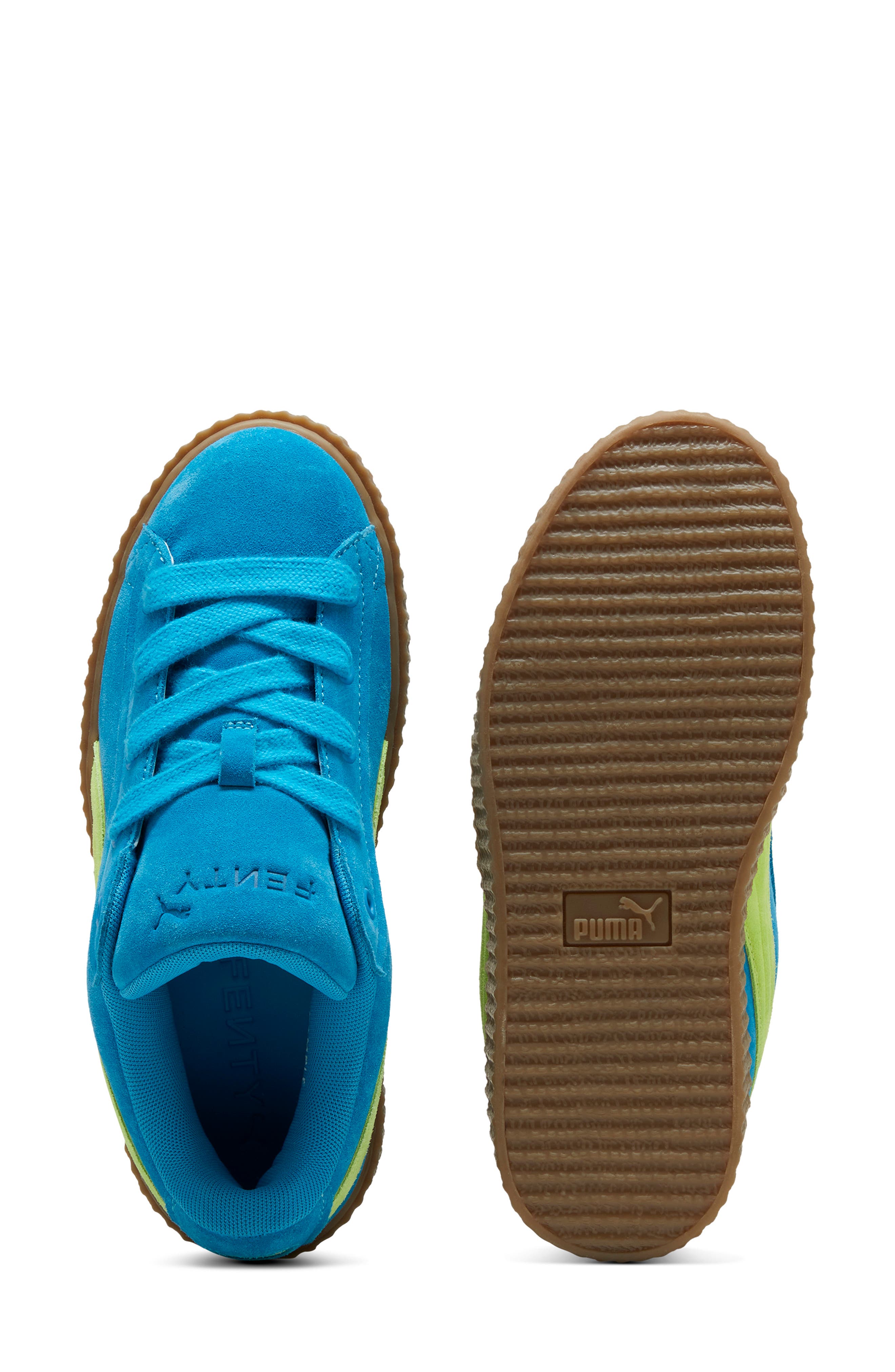PUMA x FENTY Creeper Sneaker, Alternate, color, Speed Blue-Lime Pow-Gum