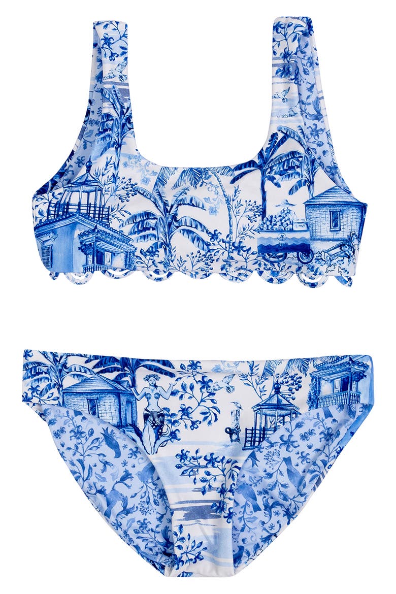 Dolce Tales Two-Piece Swimsuit, Main, color, BLUE