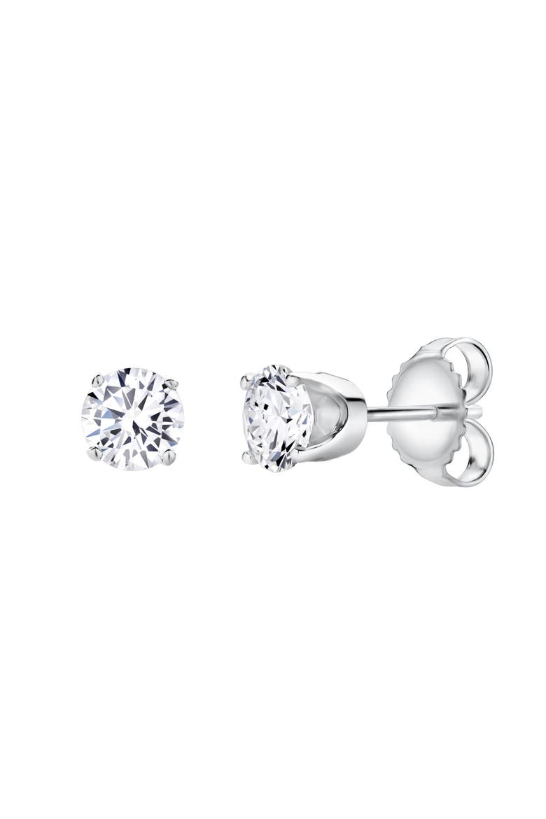Seraph 2 Ct TW Lab Grown Round Diamond Certified Studs 14K Gold Earrings, Alternate, color, 14K White Gold