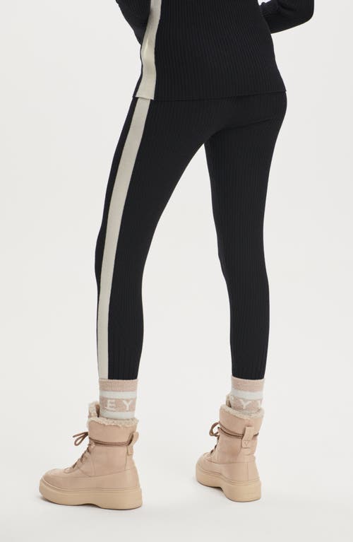 Varley Aiden Rib Knit Leggings In Black