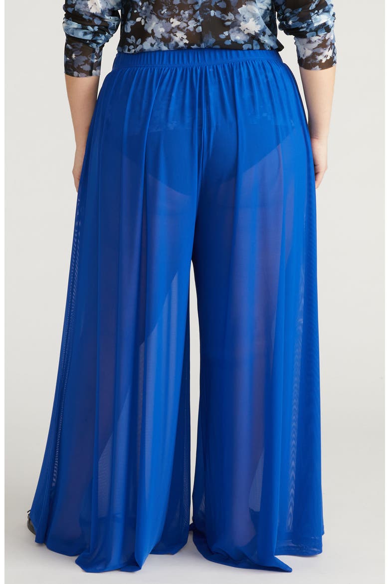 Mesh Wide Leg Pants, Alternate, color, ULTRAMARINE BLUE