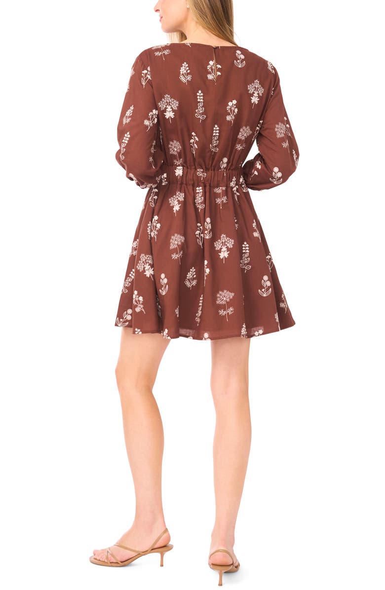Ted Baker Finley Embroidered Flared Minidress, Alternate, color,
