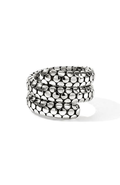 John Hardy Dot Double Coil Ring In Metallic