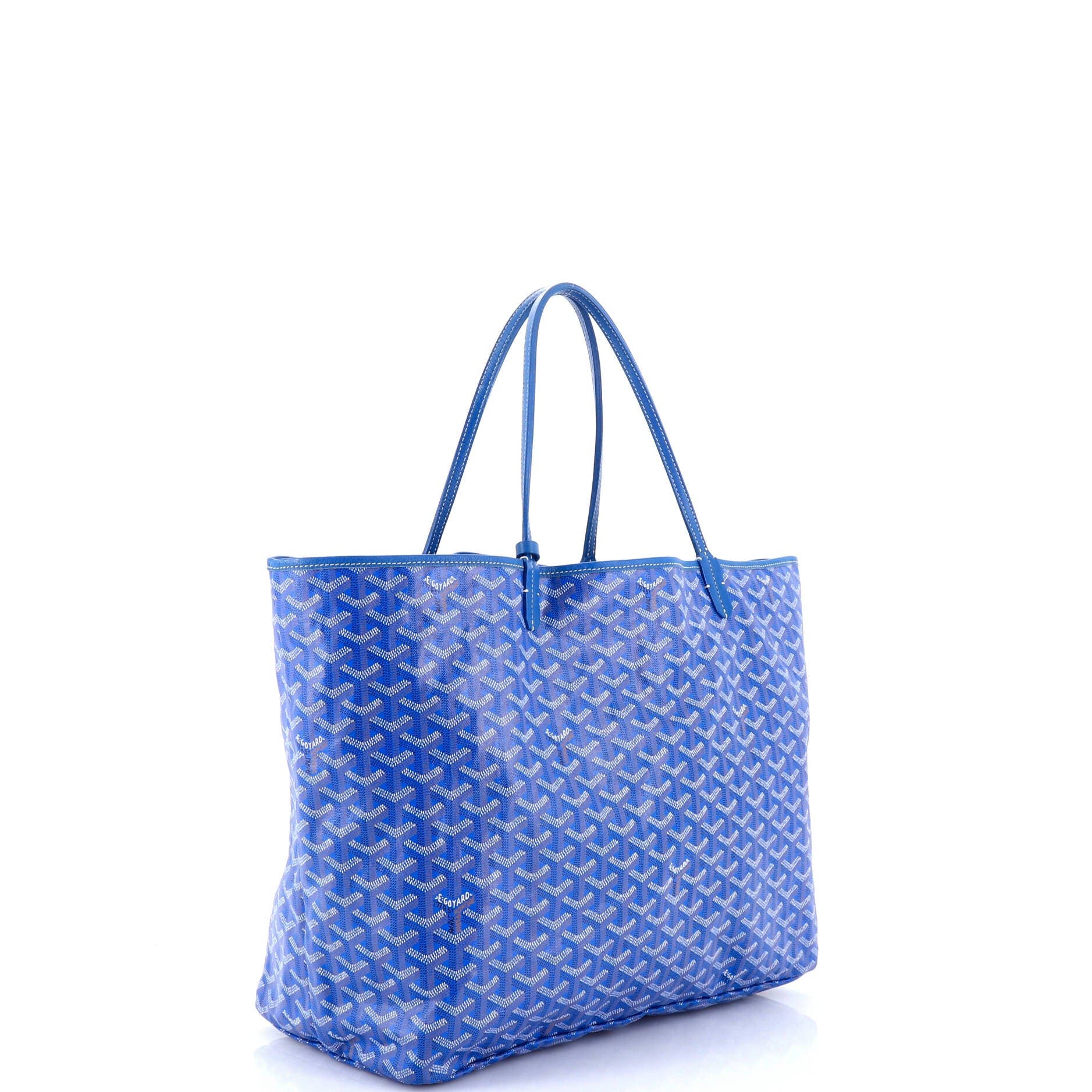 Pre-Owned Goyard Saint Louis Tote Coated Canvas GM, Alternate, color, Blue