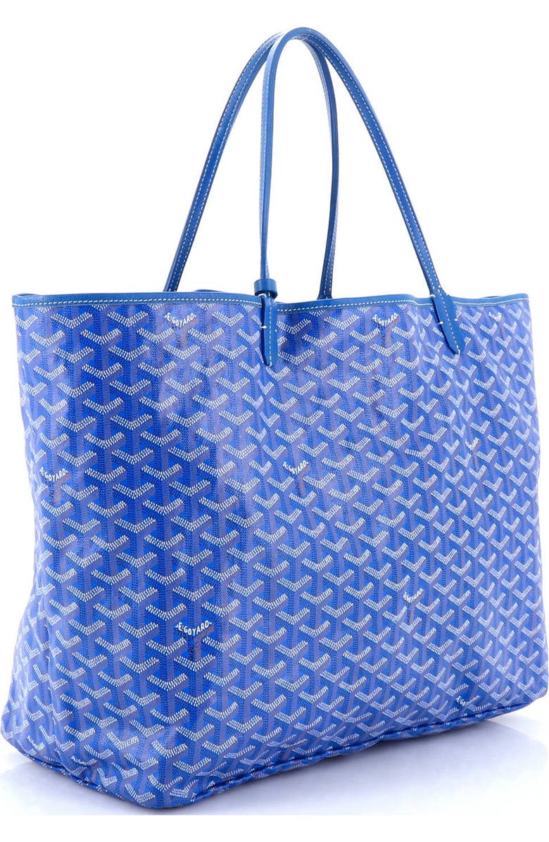 Pre-Owned Goyard Saint Louis Tote Coated Canvas GM, Alternate, color, Blue