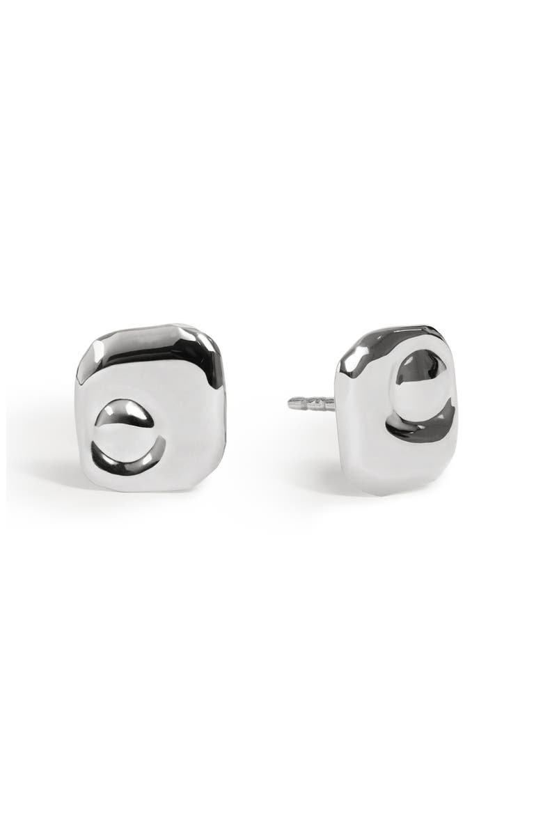 Amaia Sterling Silver Stud Earrings, Main, color, STERLING SILVER