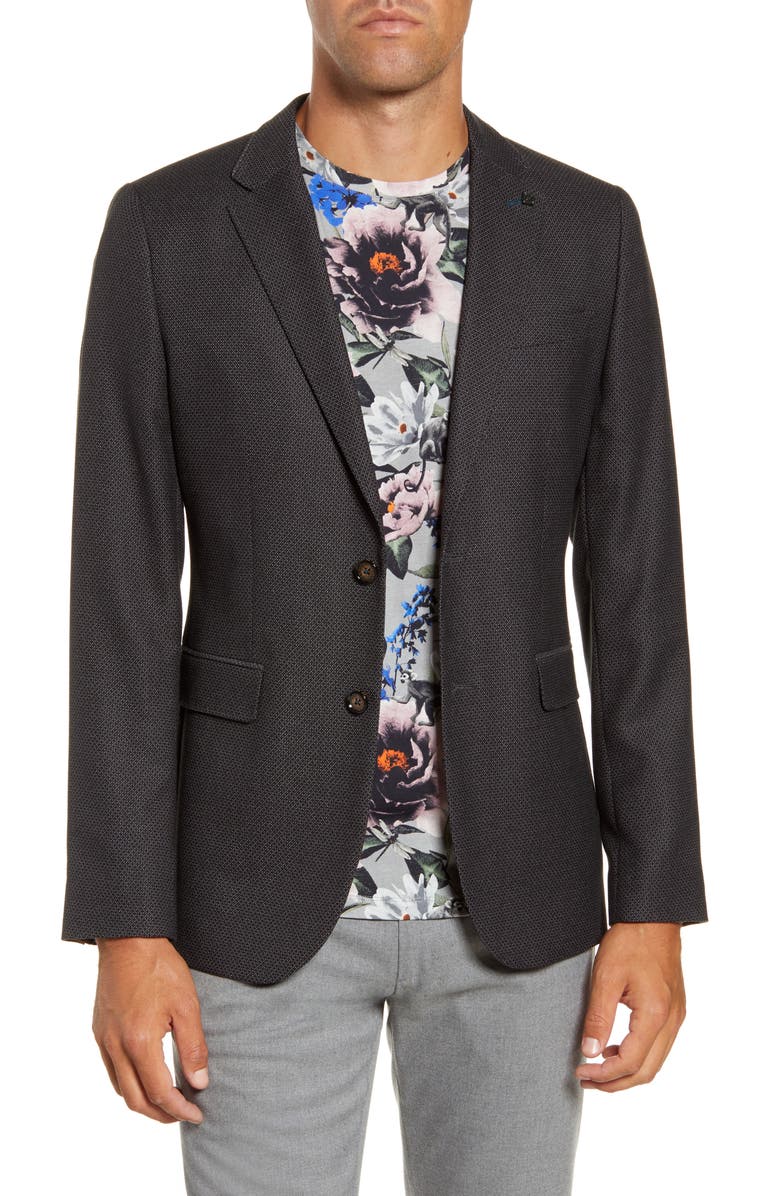 Ted Baker London Slim Fit Diamond Weave Sport Coat, Main, color,