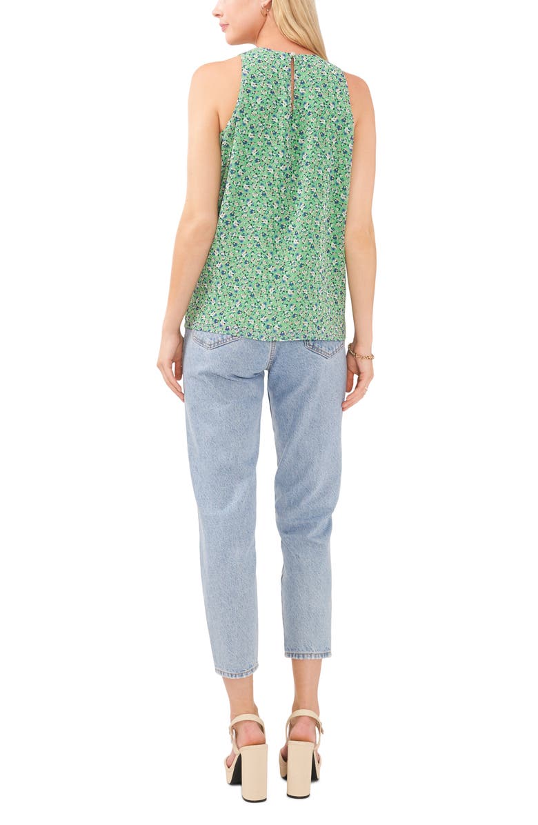 Vince Camuto Shirred Neck Sleeveless Blouse, Alternate, color, 