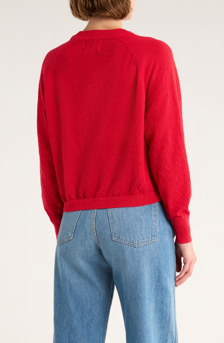 INDUSTRY REPUBLIC CLOTHING Textured Crop Sweater, Alternate, color, Red