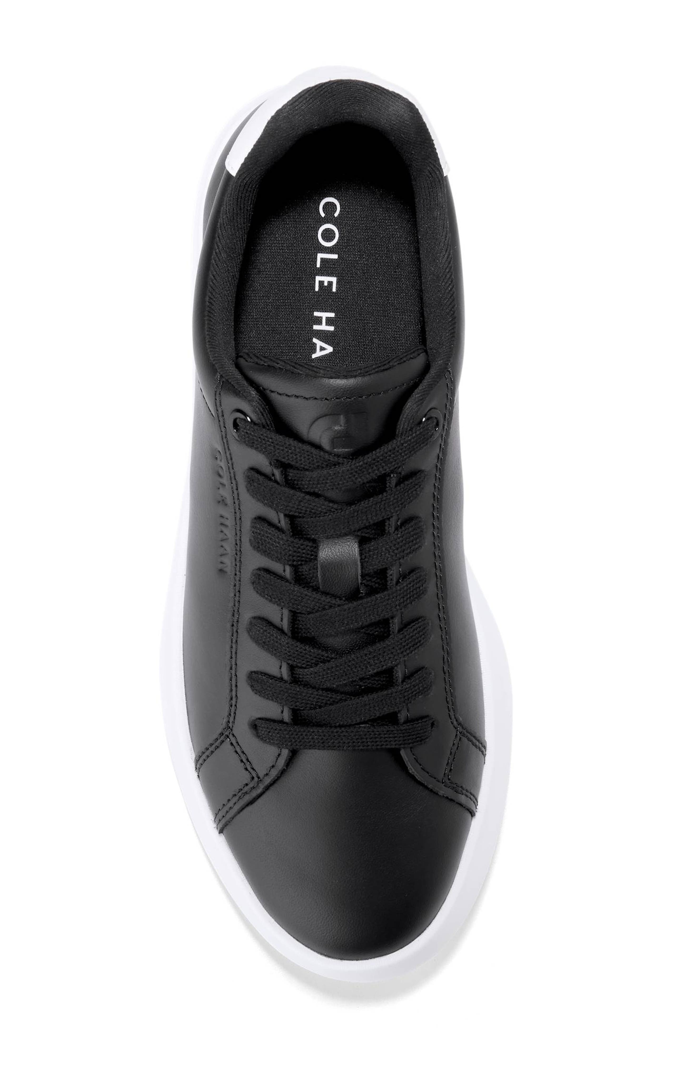 Cole Haan Grand Crosscourt Tennis Shoe, Alternate, color, Black/ White Leather