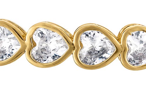 Fzn Kids' Heart Cubic Zirconia Bracelet In Gold