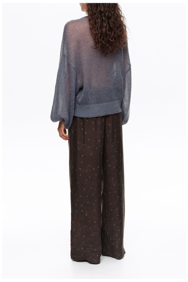Mohair Boat-Neck Oversize Sweater, Alternate, color, LIGHT BLUE