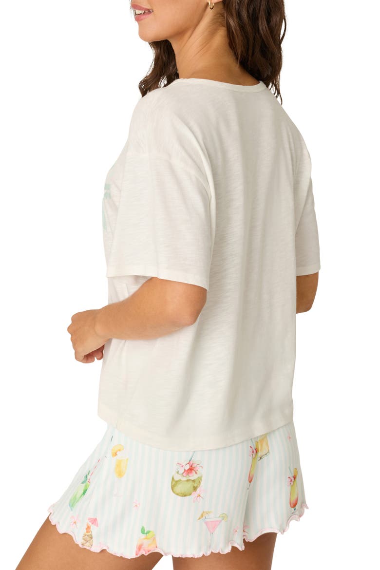 Happy Hour Graphic Sleep Tee, Alternate, color, IVORY