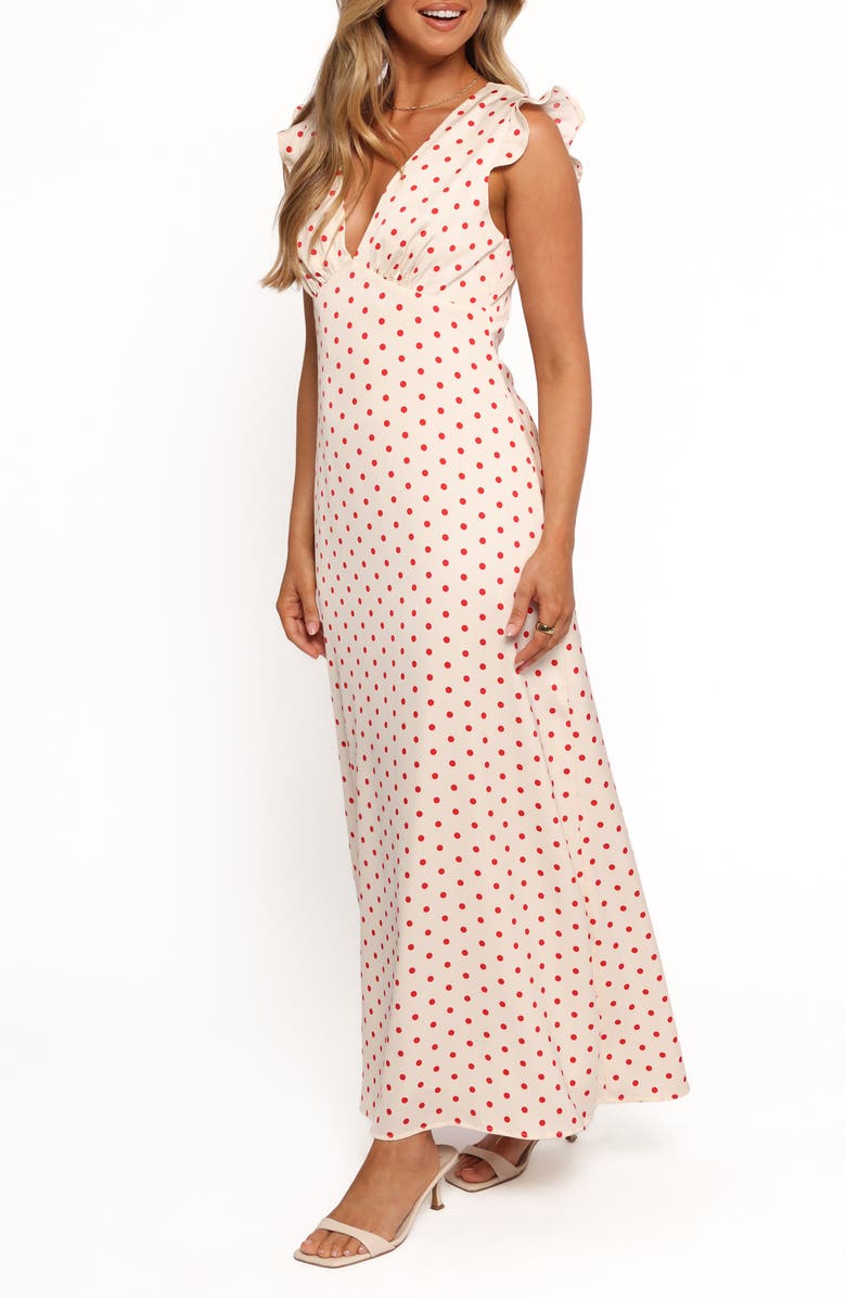 Petal & Pup Bette Cap Sleeve Empire Waist Maxi Dress, Alternate, color,