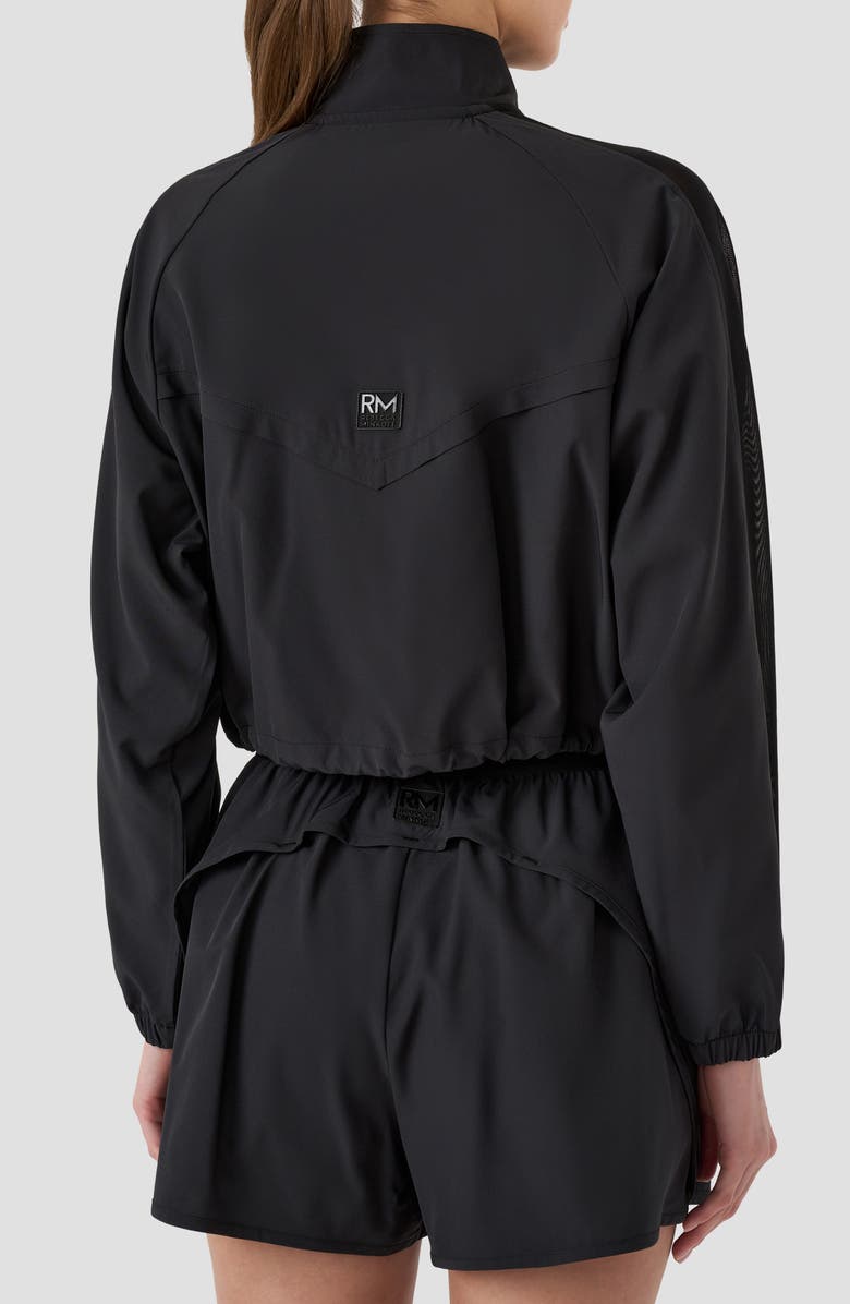 RM Rebecca Minkoff Crop Track Jacket, Alternate, color, Black
