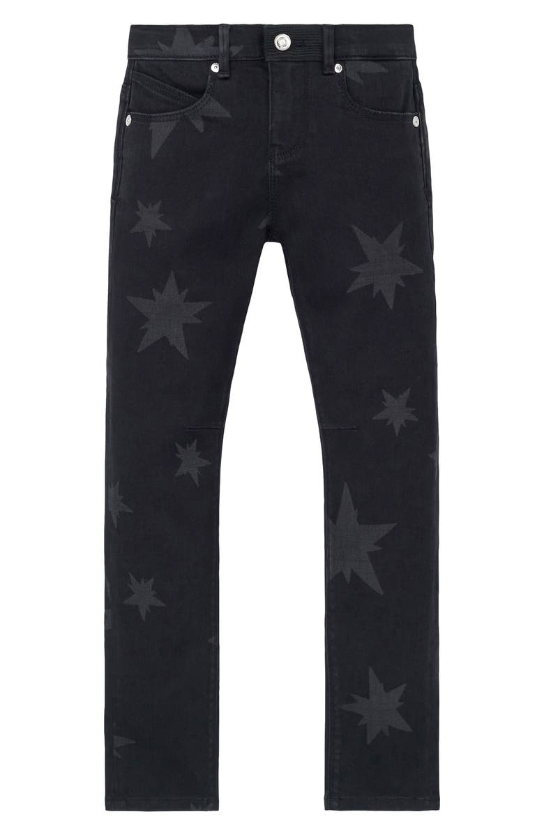 RtA Kids' Benson Skinny Jeans, Main, color, Black Allover Star