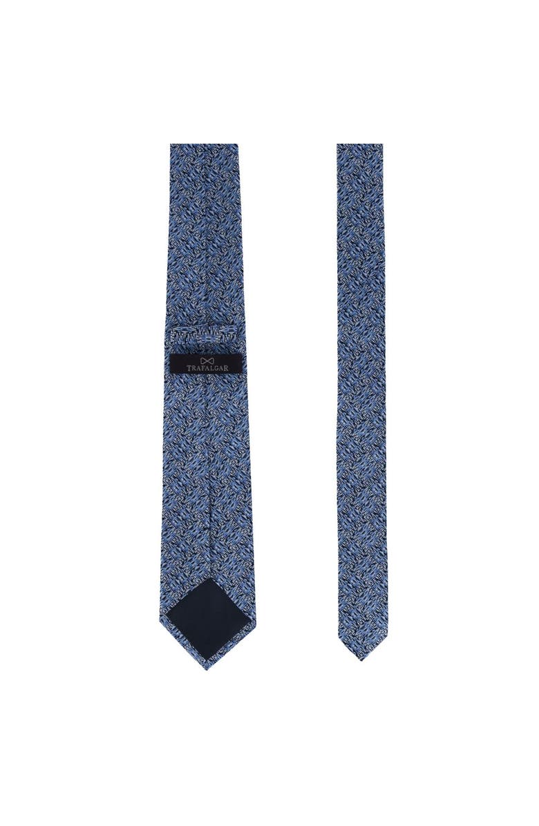 Trafalgar Benito's Blue Basketweave Patterned Silk Novelty Necktie, Alternate, color, Light Blue
