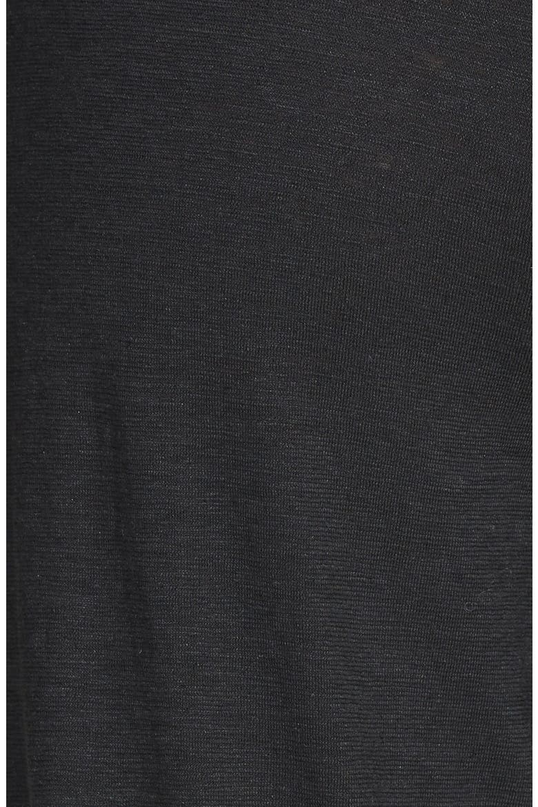 Hemp & Organic Cotton Pleat Slouchy Pants, Alternate, color, BLACK