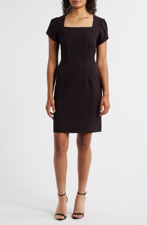 Tulip Sleeve Sheath Dress
