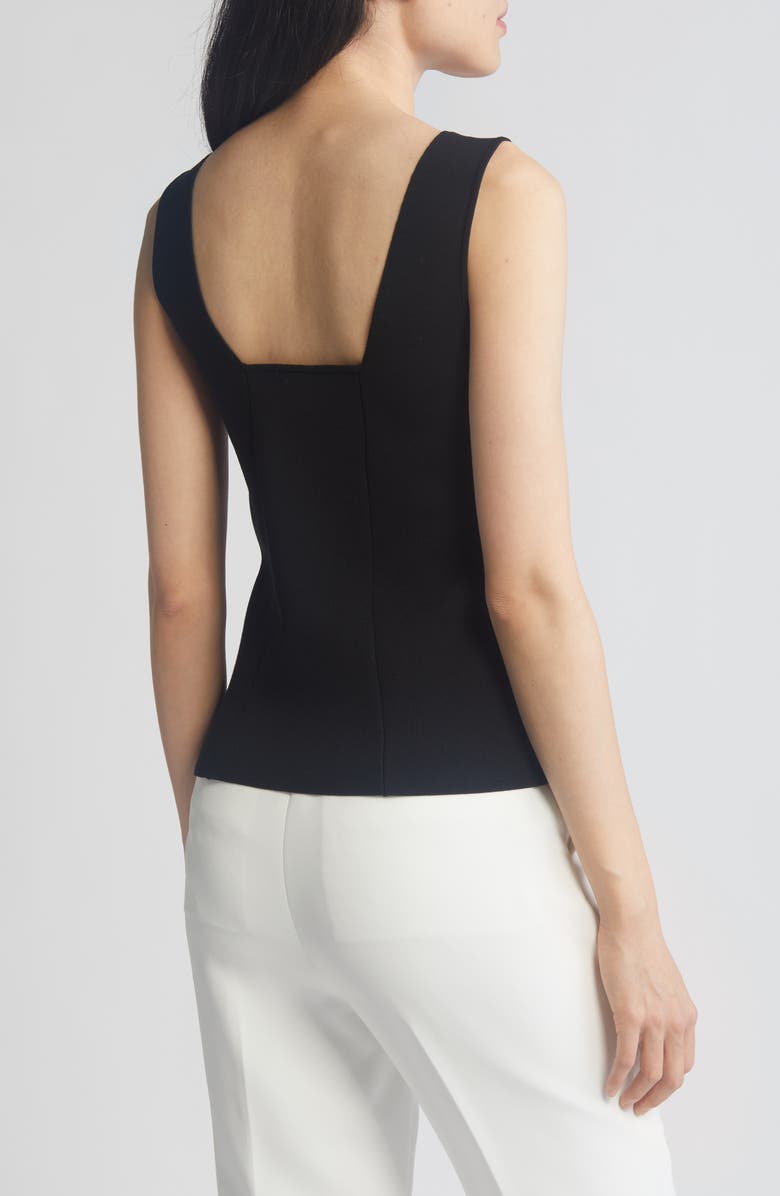 Anne Klein Sweetheart Neck Sweater Tank, Alternate, color, 