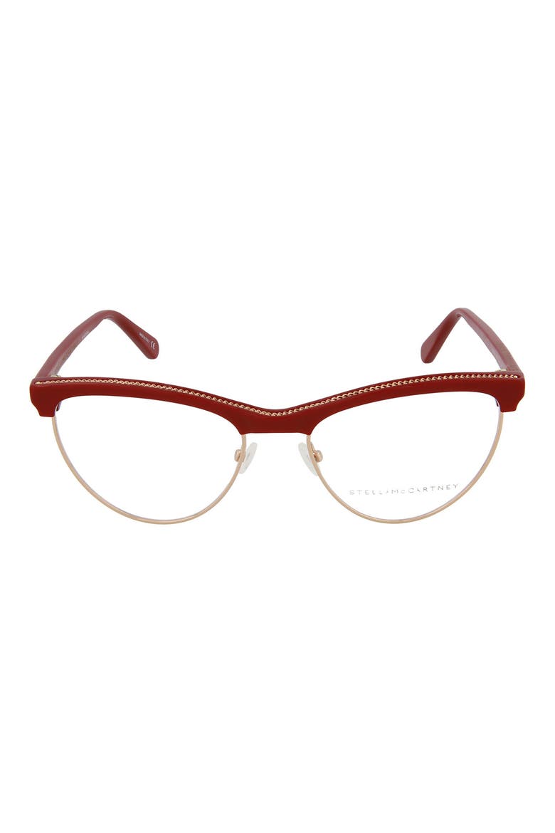 54mm Round Optical Frames, Main, color, GOLD RED TRANSPARENT/ TRN