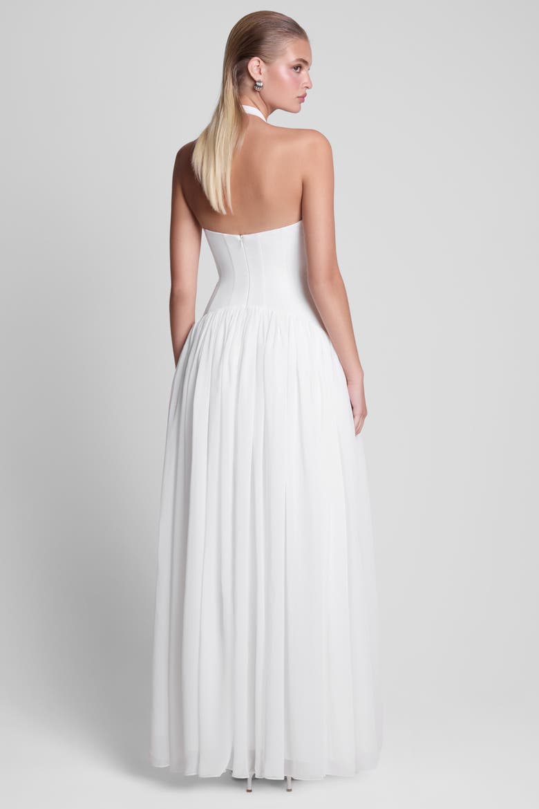 Harlowe Corset Maxi Dress, Alternate, color, White