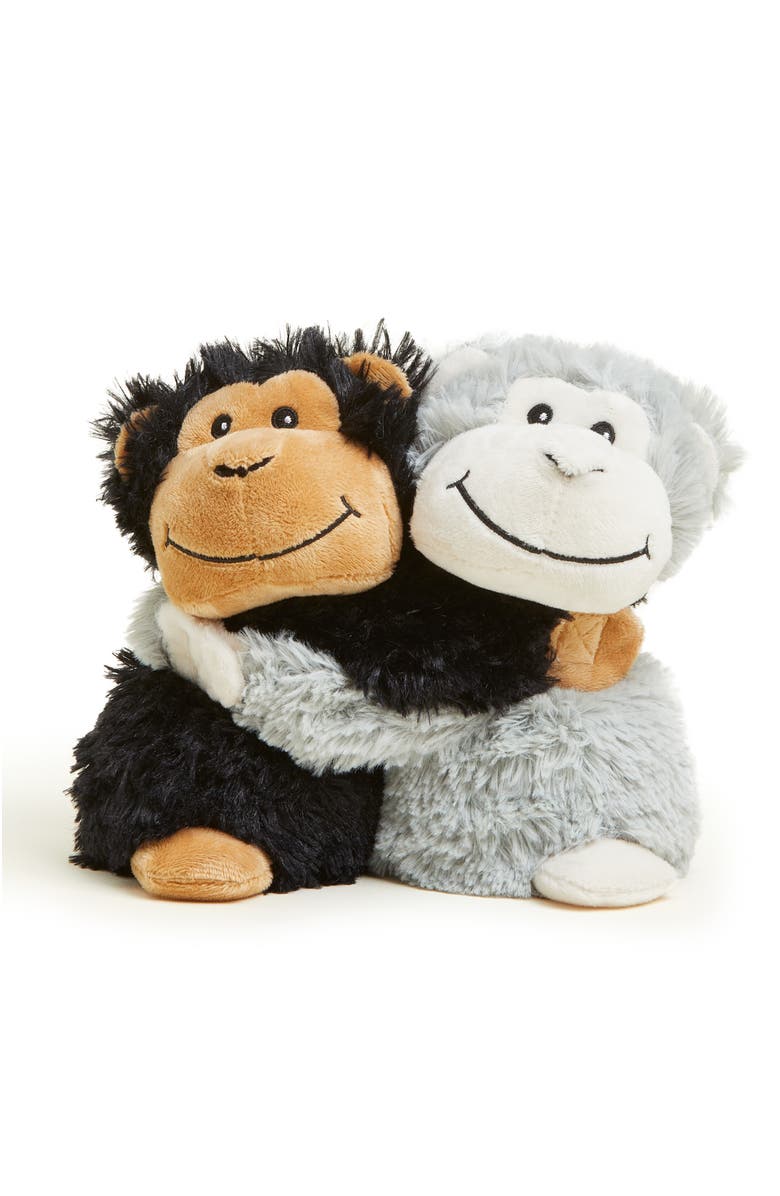 Warmies Monkey Hugs Plush Toy, Alternate, color, Dark Brown