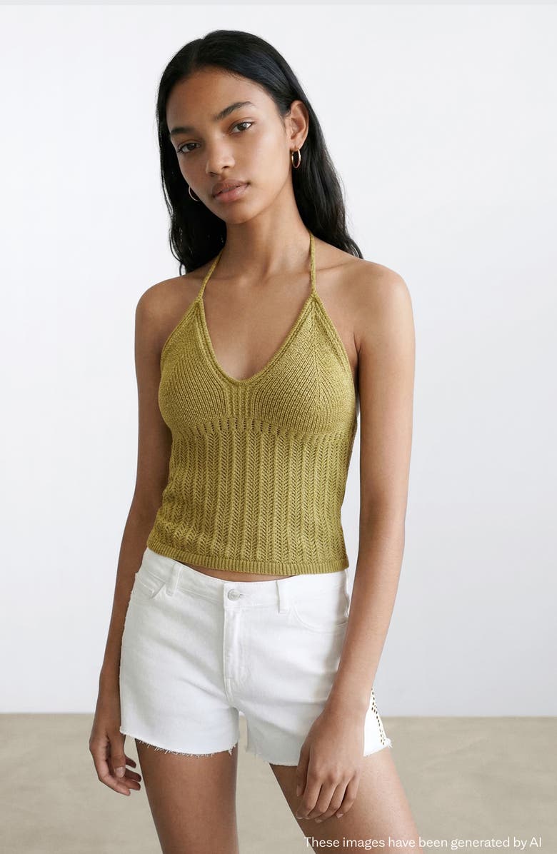MANGO TEEN Halter Sweater Tank, Alternate, color,