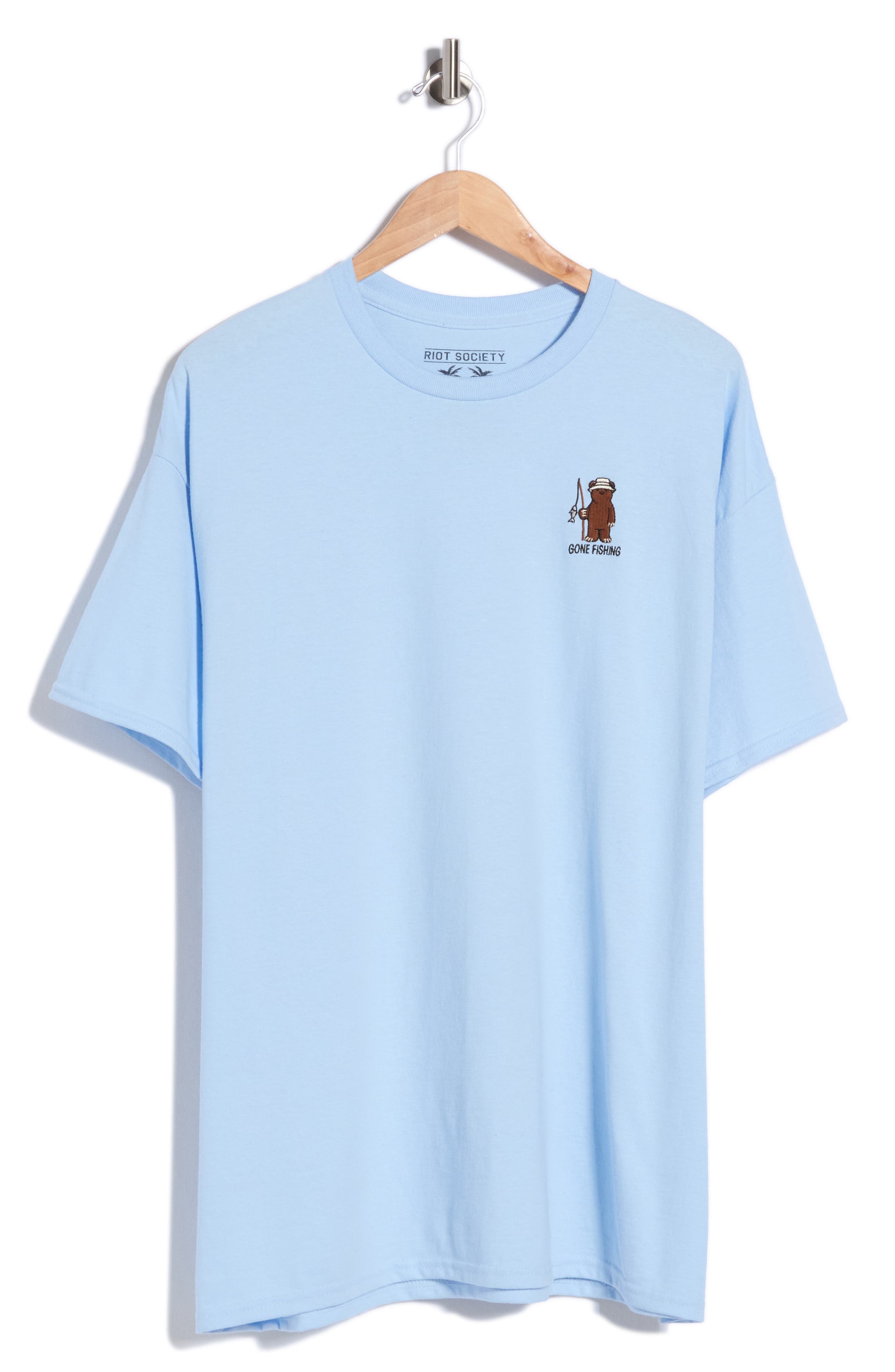 Gone Fishing Embroidered Tee