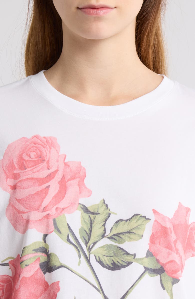 Florence by Mills Boyfriend Graphic T-Shirt, Alternate, color, Bri Wht Rose