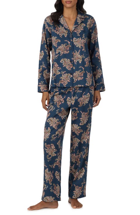 Stripe Cotton & Viscose Pajamas