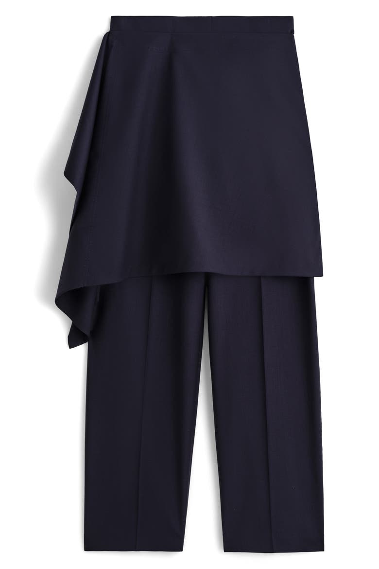 Ink Wool Skirt Pants, Alternate, color, BLUE DARK