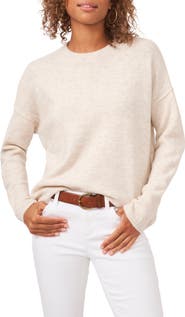 Vince Camuto Exposed Seam Crewneck Sweater