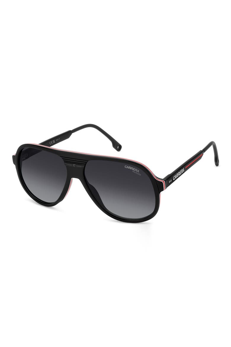 C Sport 59mm Gradient Shield Sunglasses, Alternate, color, BLACK/ GREY SF POLAR
