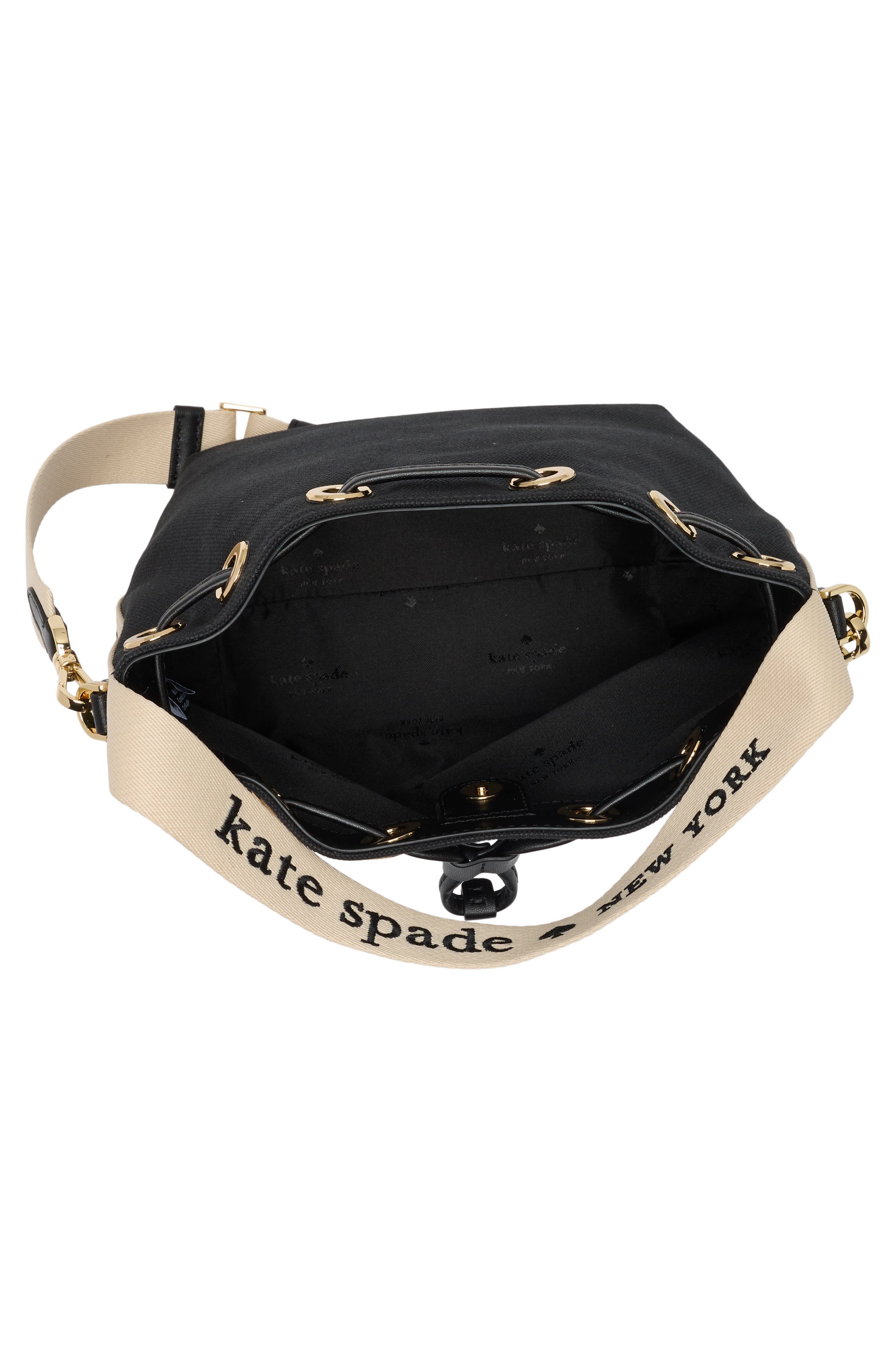 Kip Small Bucket Bag, Alternate, color, BLACK