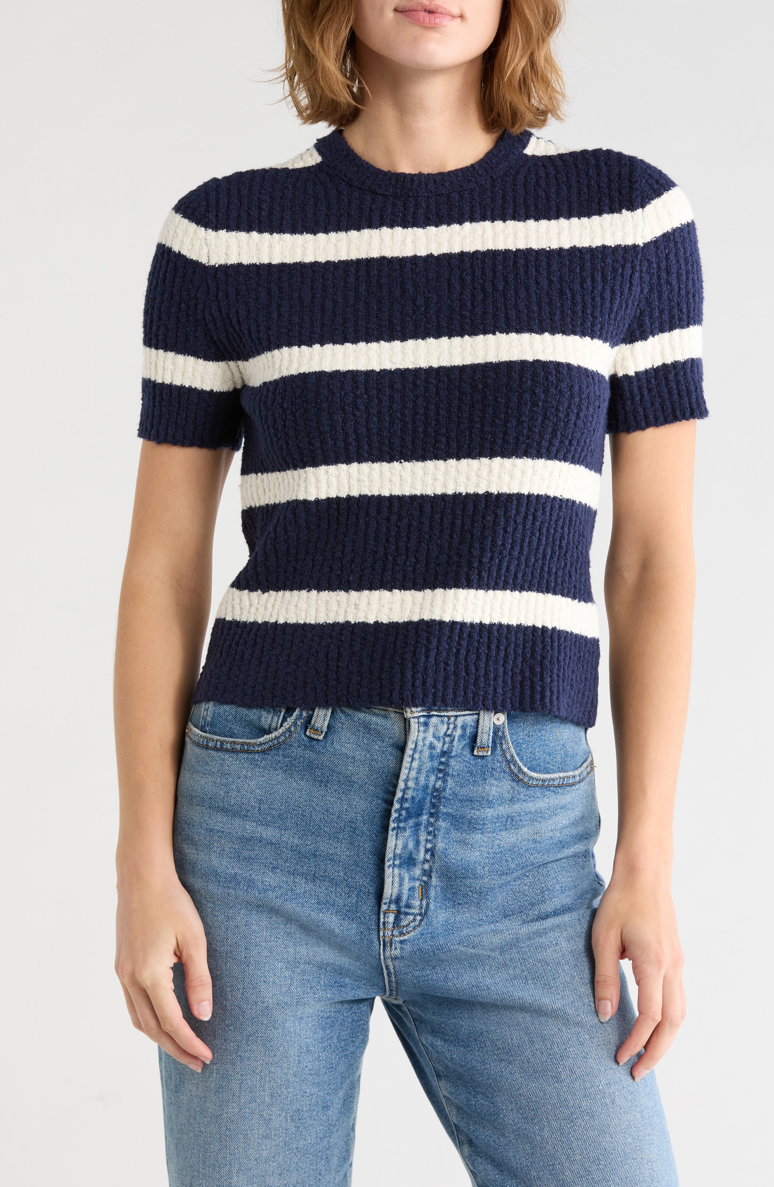 MIDNIGHT NAVY/ IVORY STRIPE