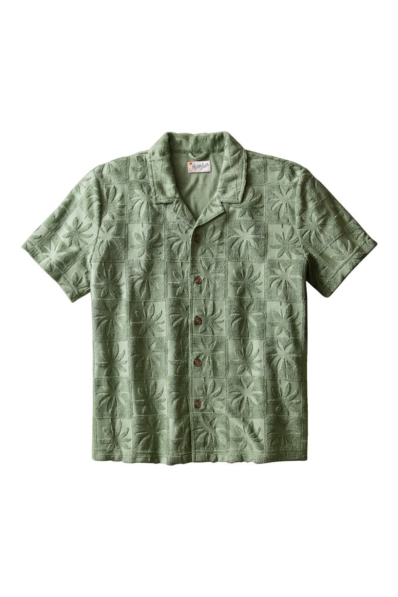 Rico Terry Short Sleeve Button-Up Resort Shirt, Alternate, color, SEA SPRAY