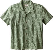 Marine Layer Rico Terry Short Sleeve Button-Up Resort Shirt