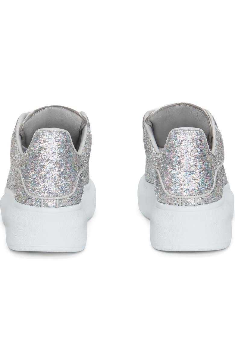 McQueen Oversized Holographic Glitter Platform Sneaker, Alternate, color,