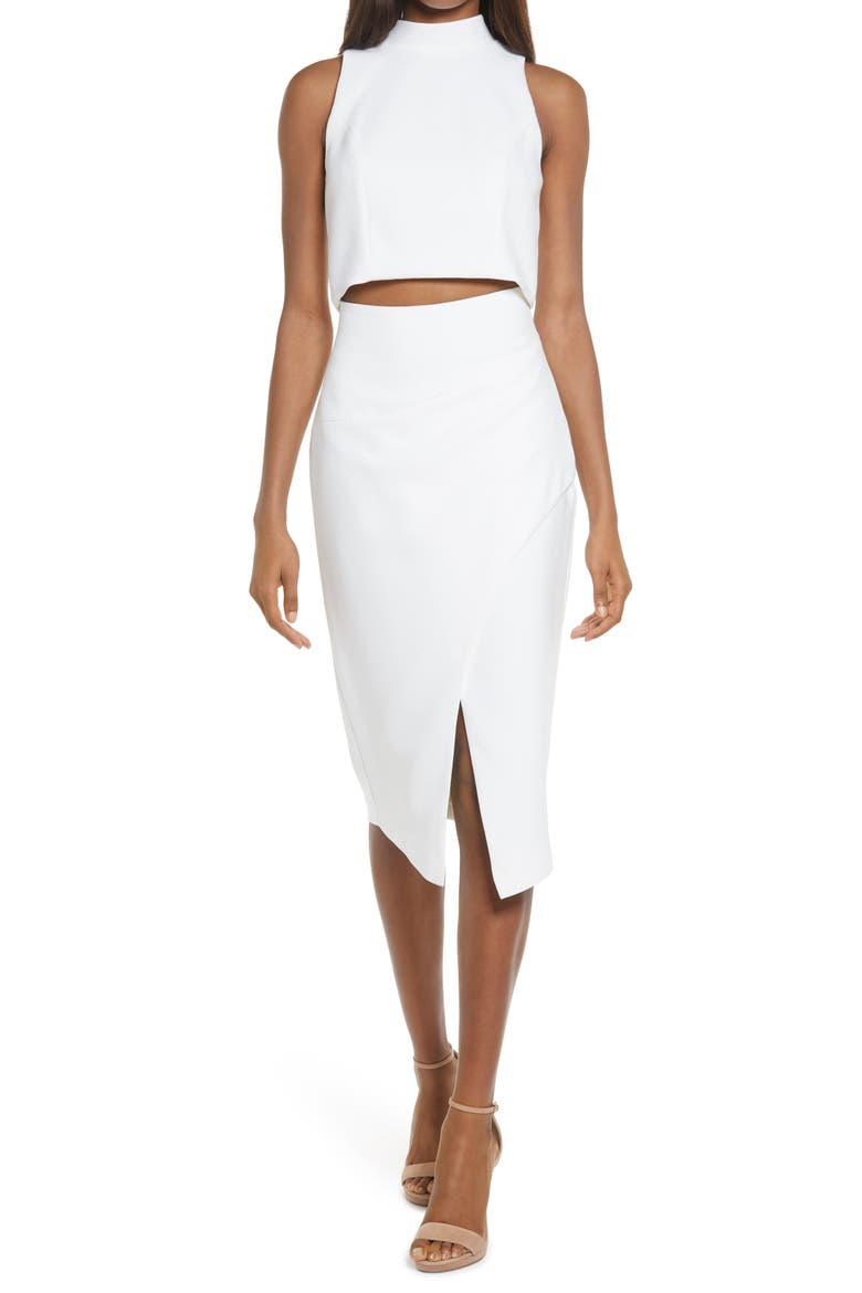 Juma Two Piece Sleeveless Sheath Dress, Main, color, PORCELAIN