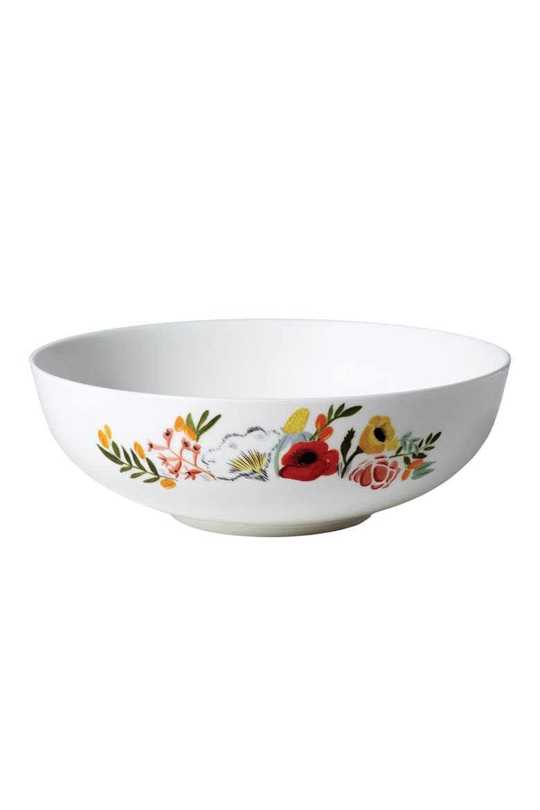 Language of Flowers Serving Bowl, Main, color, Multi