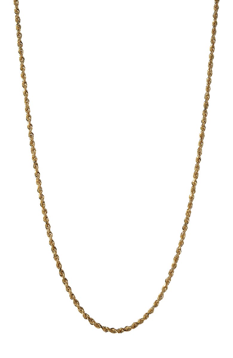 Awe Inspired Rope Chain Necklace, Main, color, 
