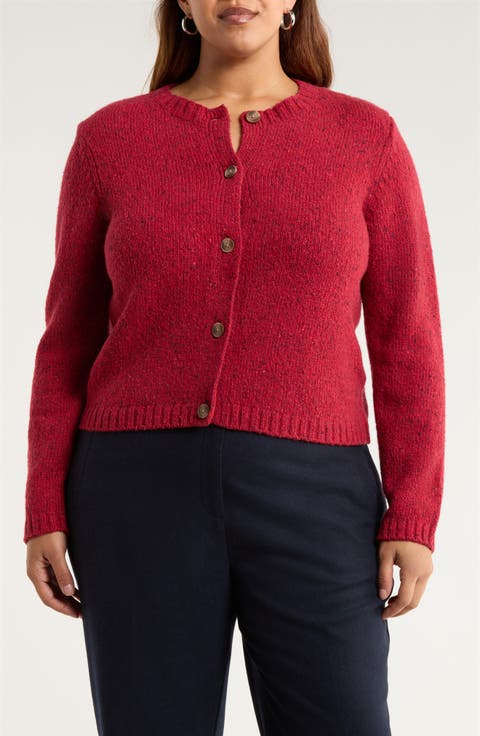 Dawson Pick Merino Wool Blend Cardigan (Plus)