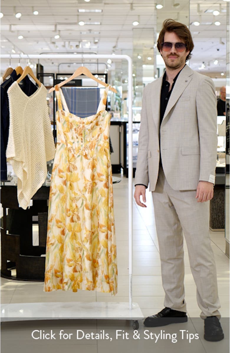 Adaline Floral Midi Dress, sales video thumbnail