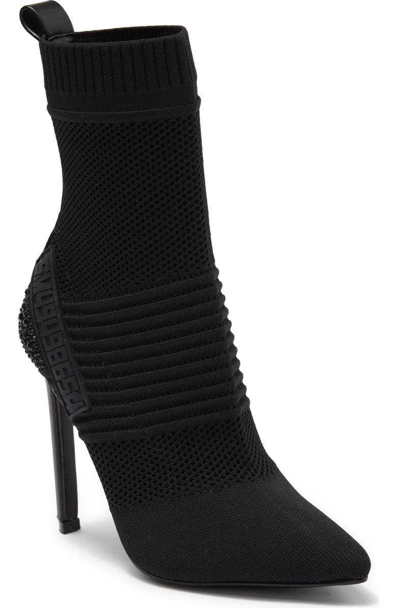 Steve Madden Maxwelle Pointed Toe Knit Boot, Main, color,